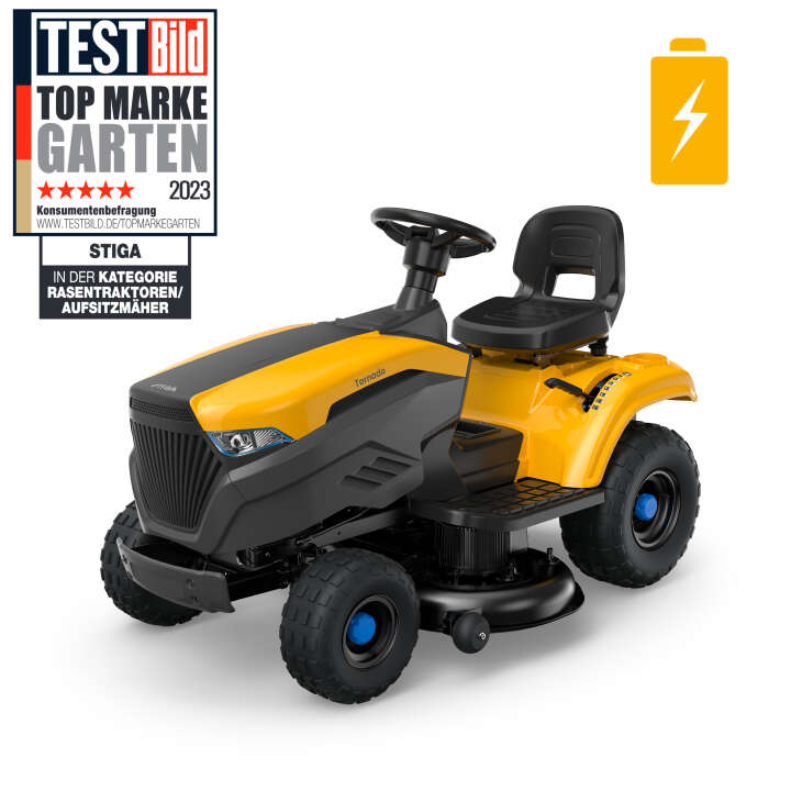 STIGA Akku-Rasentraktor Tornado 398e